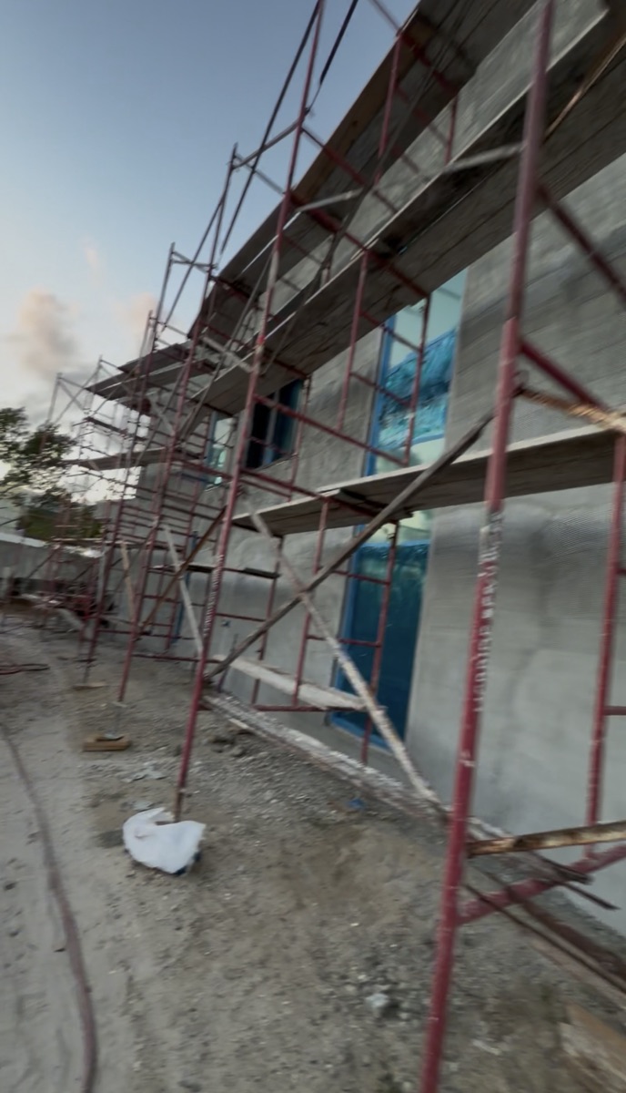 New two-story home under construction