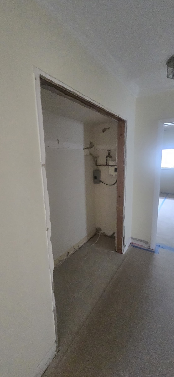 Before: closet framing