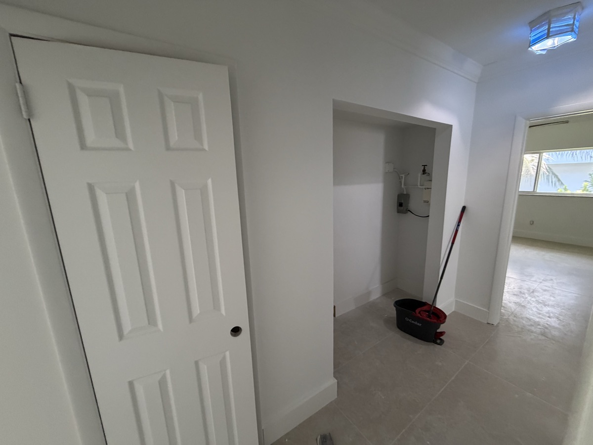 After: new doors and fresh paint
